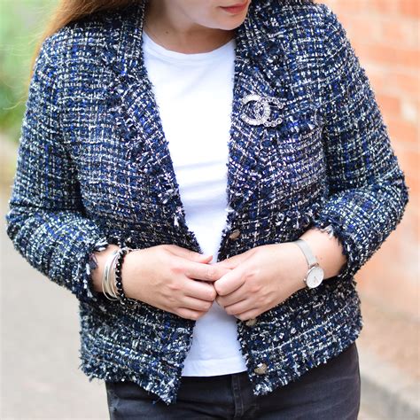 chanel tweed jacket outfit|chanel tweed jacket zara.